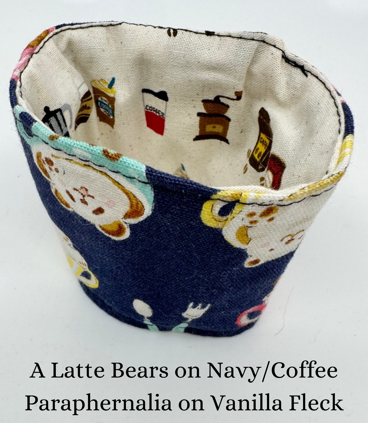 Reversible Coffee Cup Cozy | Made in Canada from Hand-Selected Japanese Fabrics
