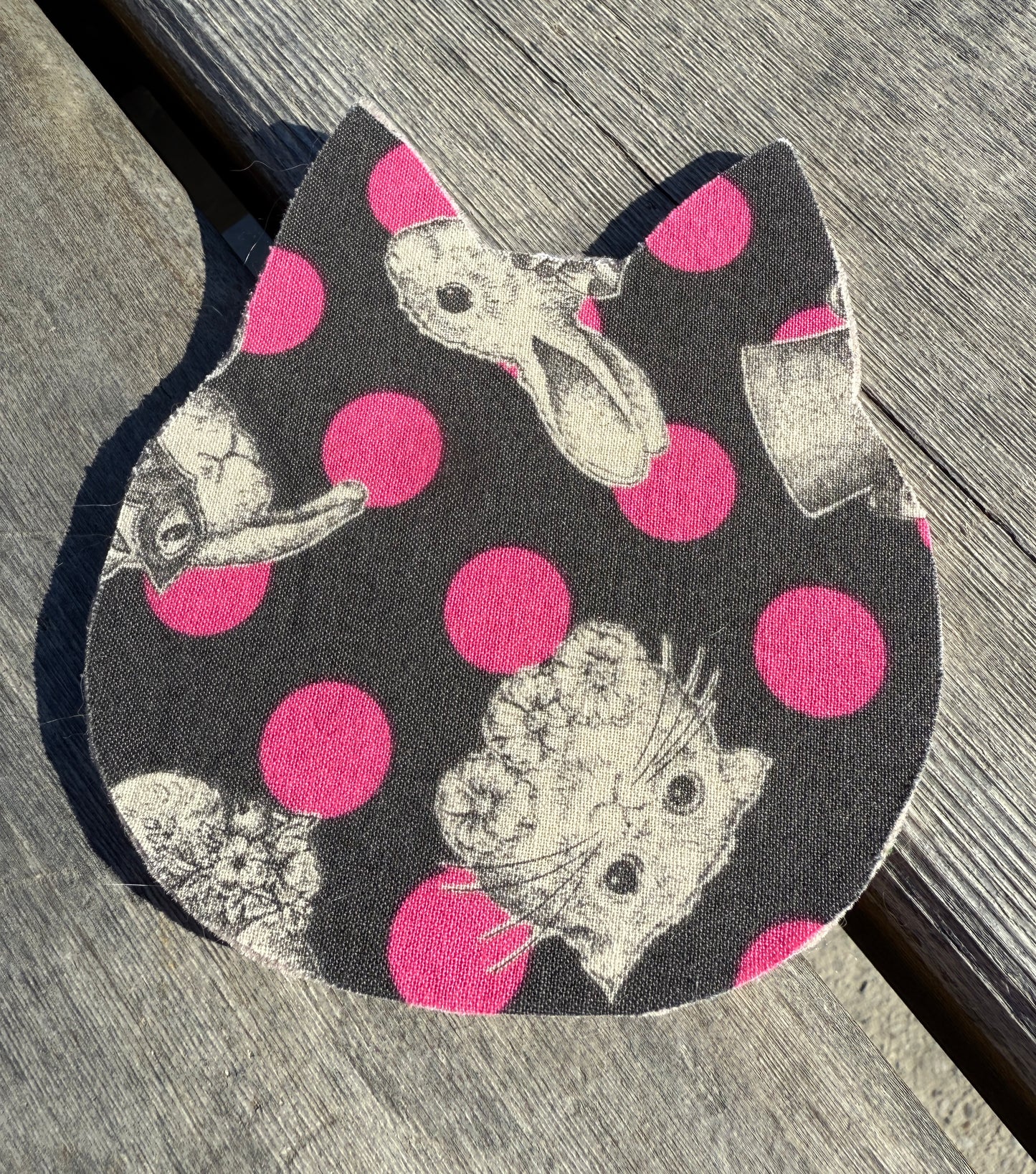 Japanese Fabric Cat Head Coasters