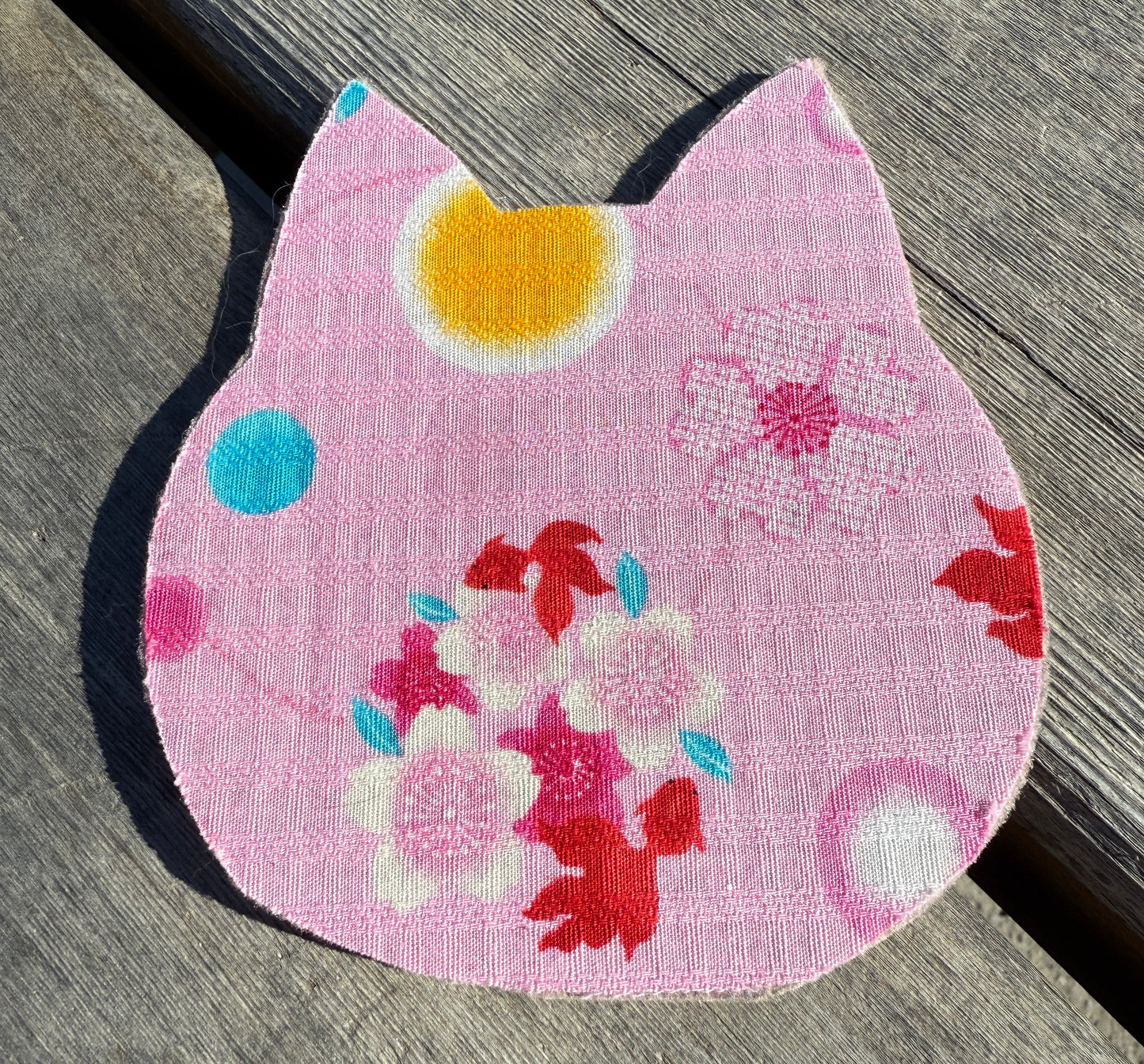 Japanese Fabric Cat Head Coasters