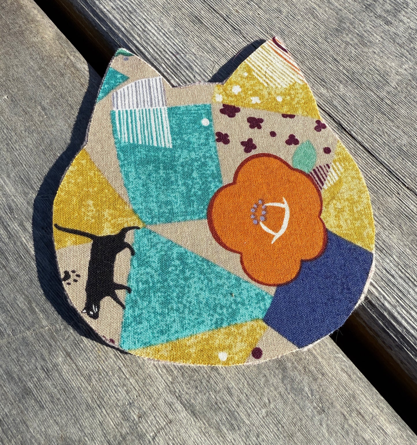 Japanese Fabric Cat Head Coasters