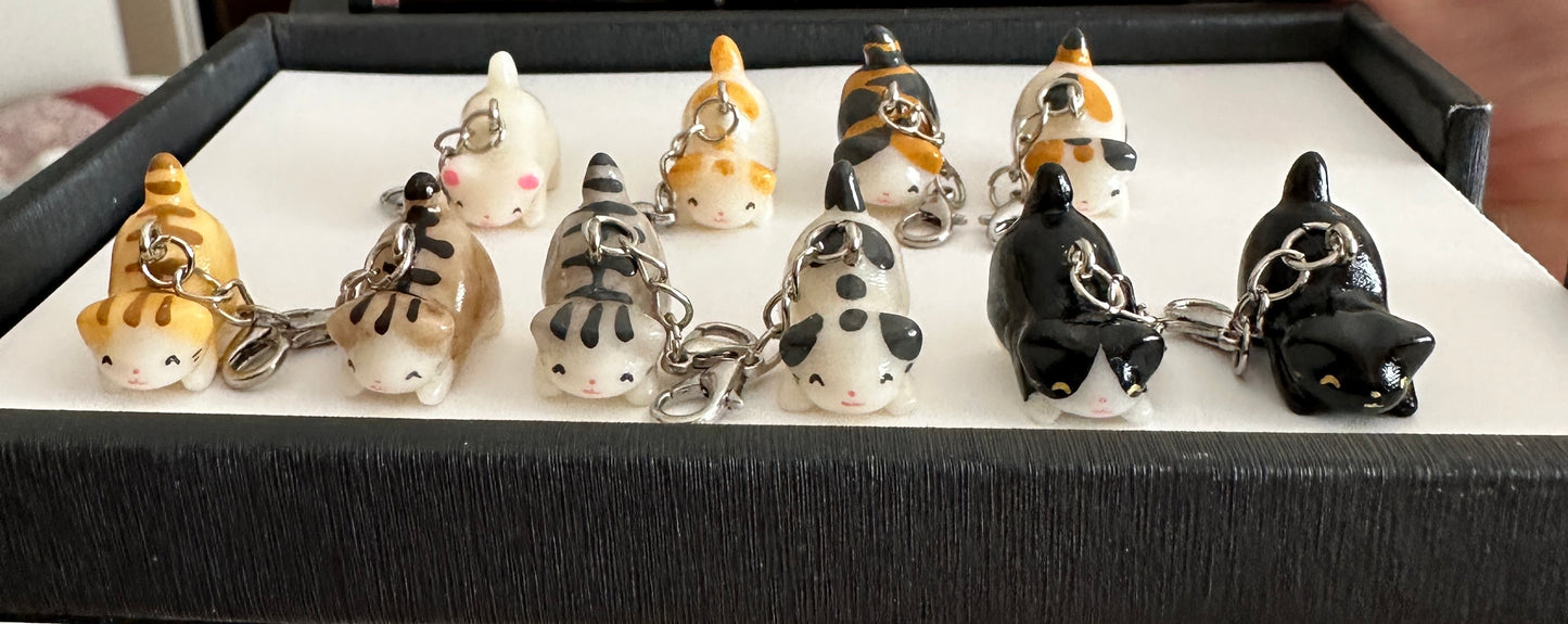 Stitch Markers | Stretching Cats