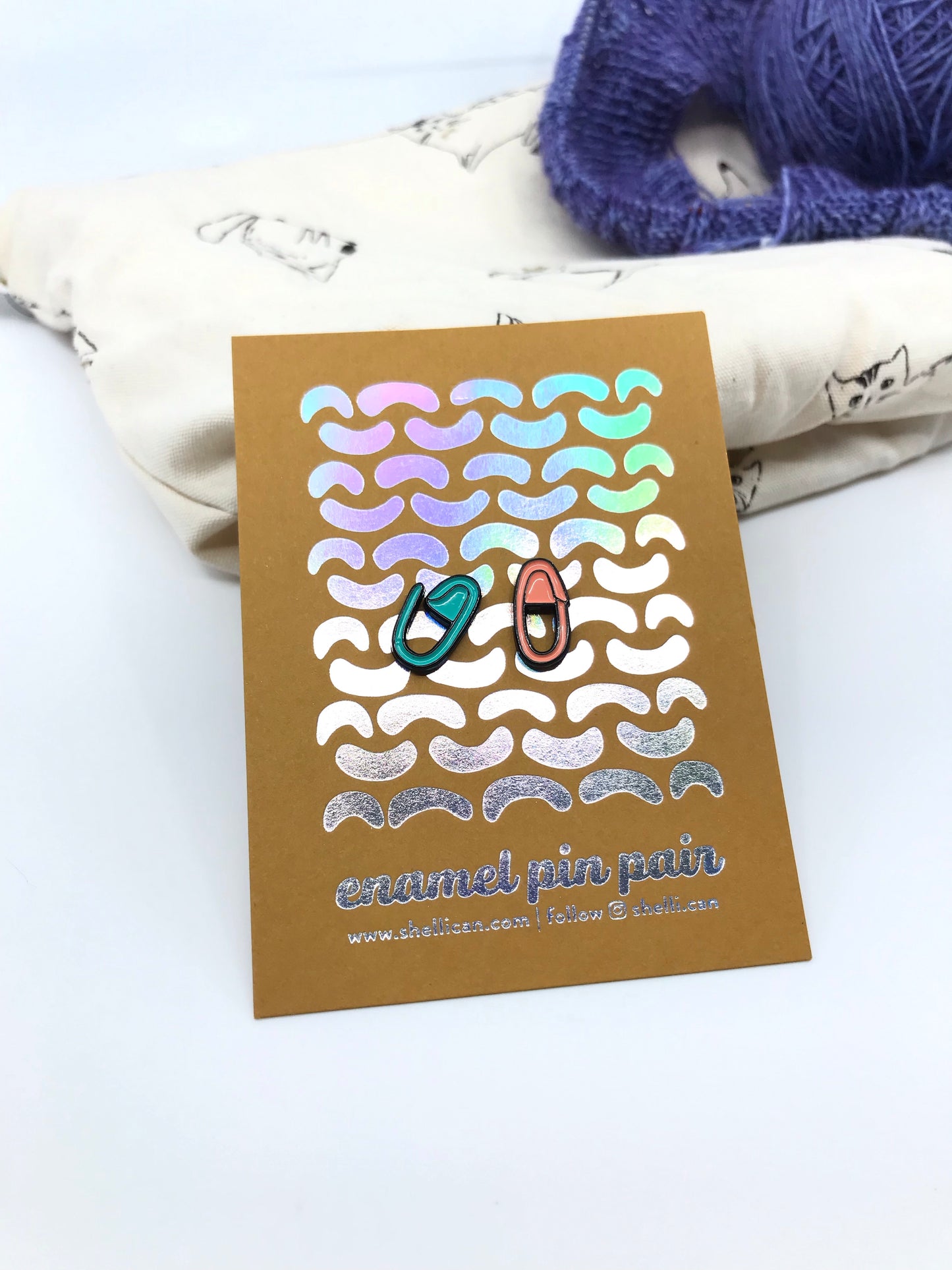 Stitch Marker Enamel Pins