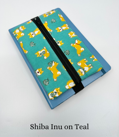 Planner Pencil Pouch | Pouch to Fit A5 Journals Made in Canada from Hand-Selected Japanese Fabrics
