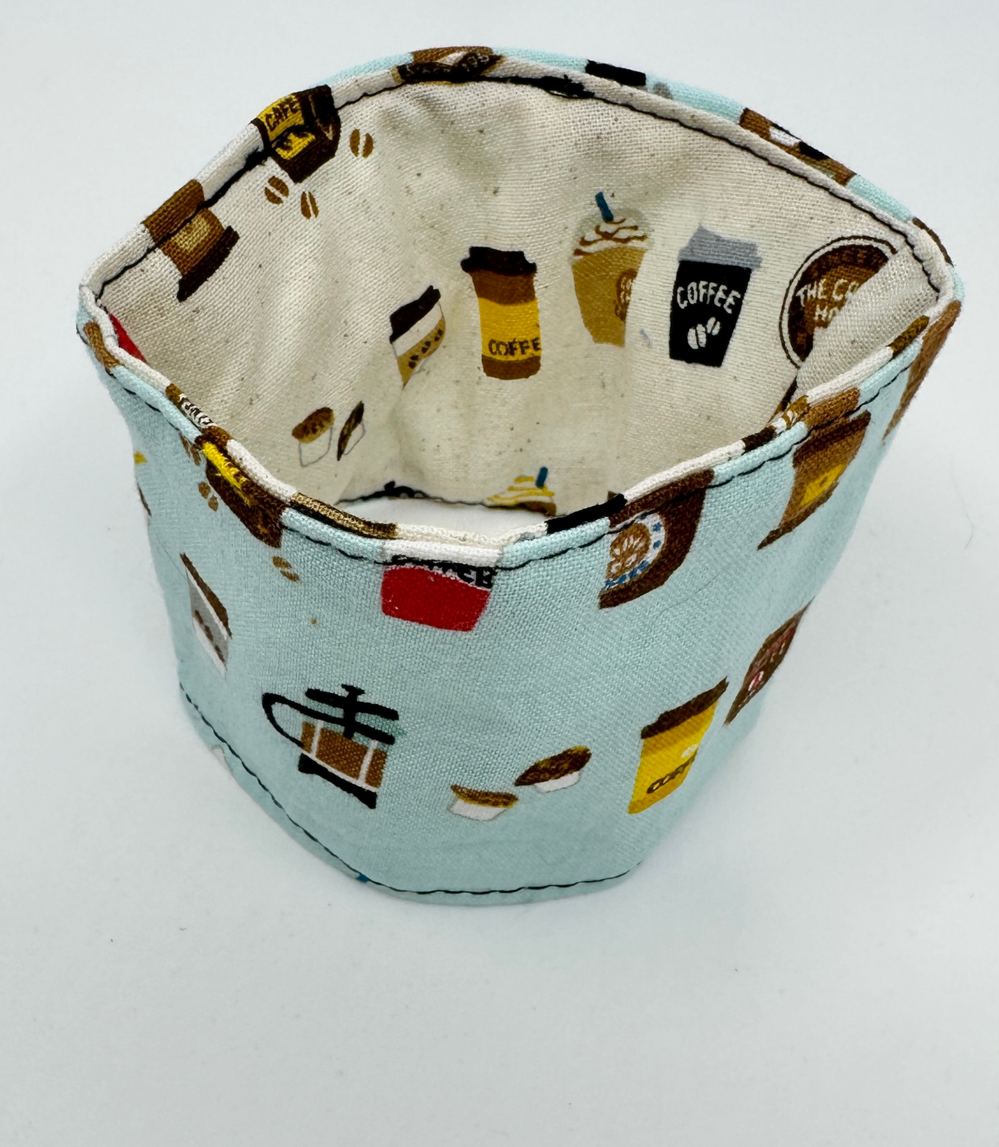 Reversible Coffee Cup Cozy | Made in Canada from Hand-Selected Japanese Fabrics