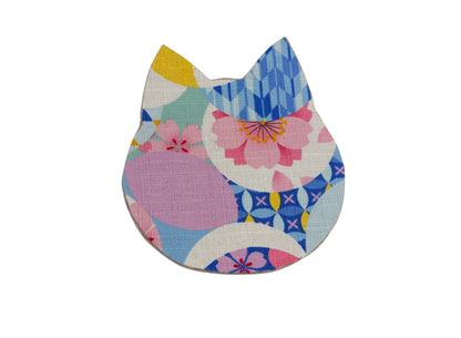Japanese Fabric Cat Head Coasters