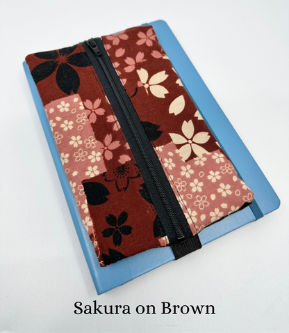 Planner Pencil Pouch | Pouch to Fit A5 Journals Made in Canada from Hand-Selected Japanese Fabrics