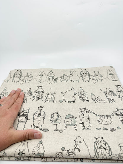 Pick Your Own | Kato Drawstring Bag | Animals | Premium Japanese Fabrics Handmade into Bags in Alberta, Canada