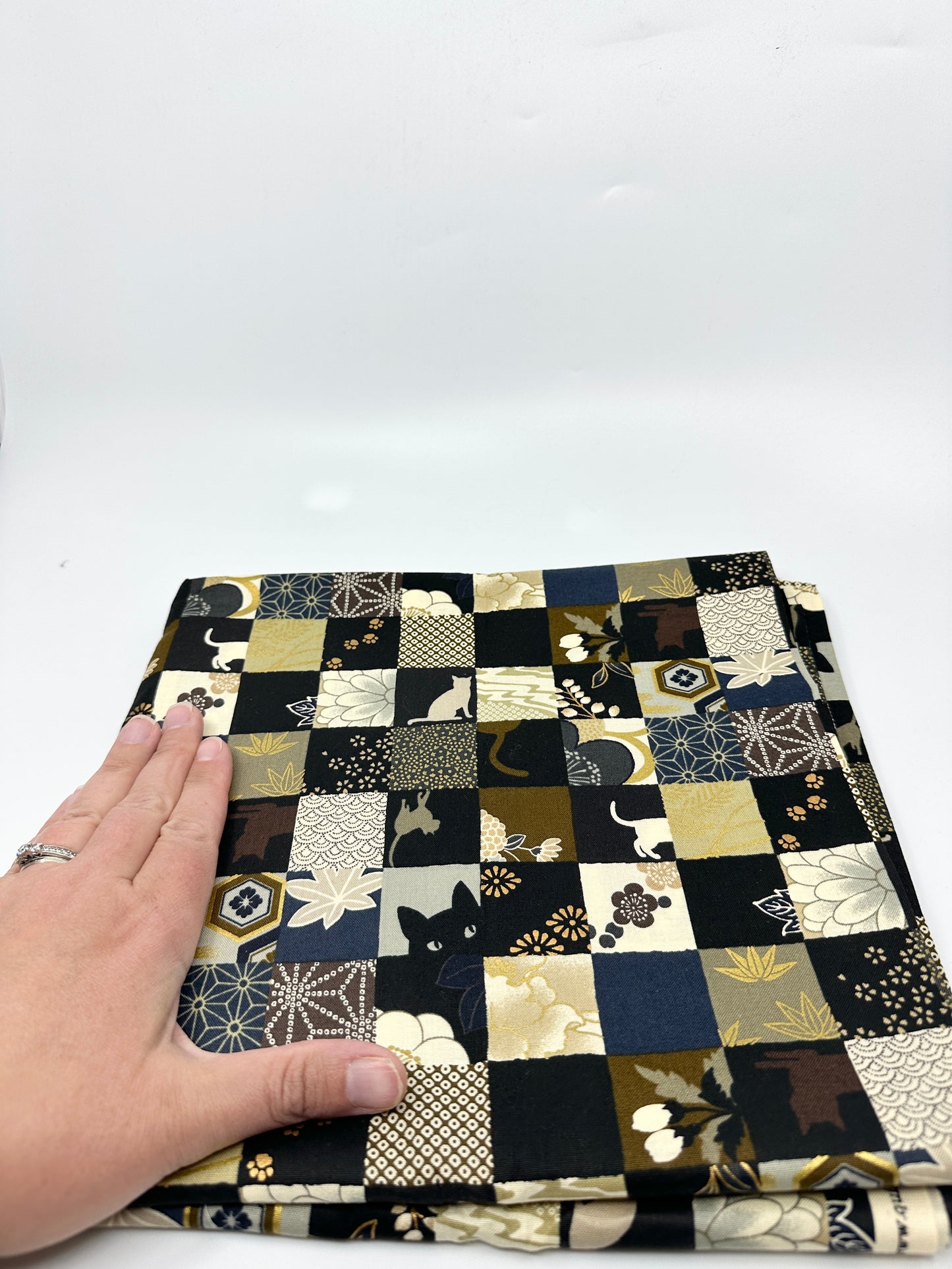 Pick Your Own | Mini Traveller Sling | Cats | Upcycled Denim Paired with Hand Picked Japanese Fabrics