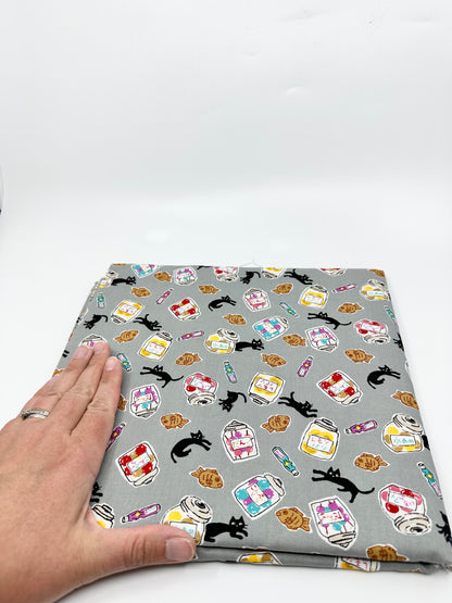 Pick Your Own Fabric | Kato Drawstring Bag | Cats | Premium Japanese Fabrics Handpicked in Japan, Sewn in Alberta, Canada