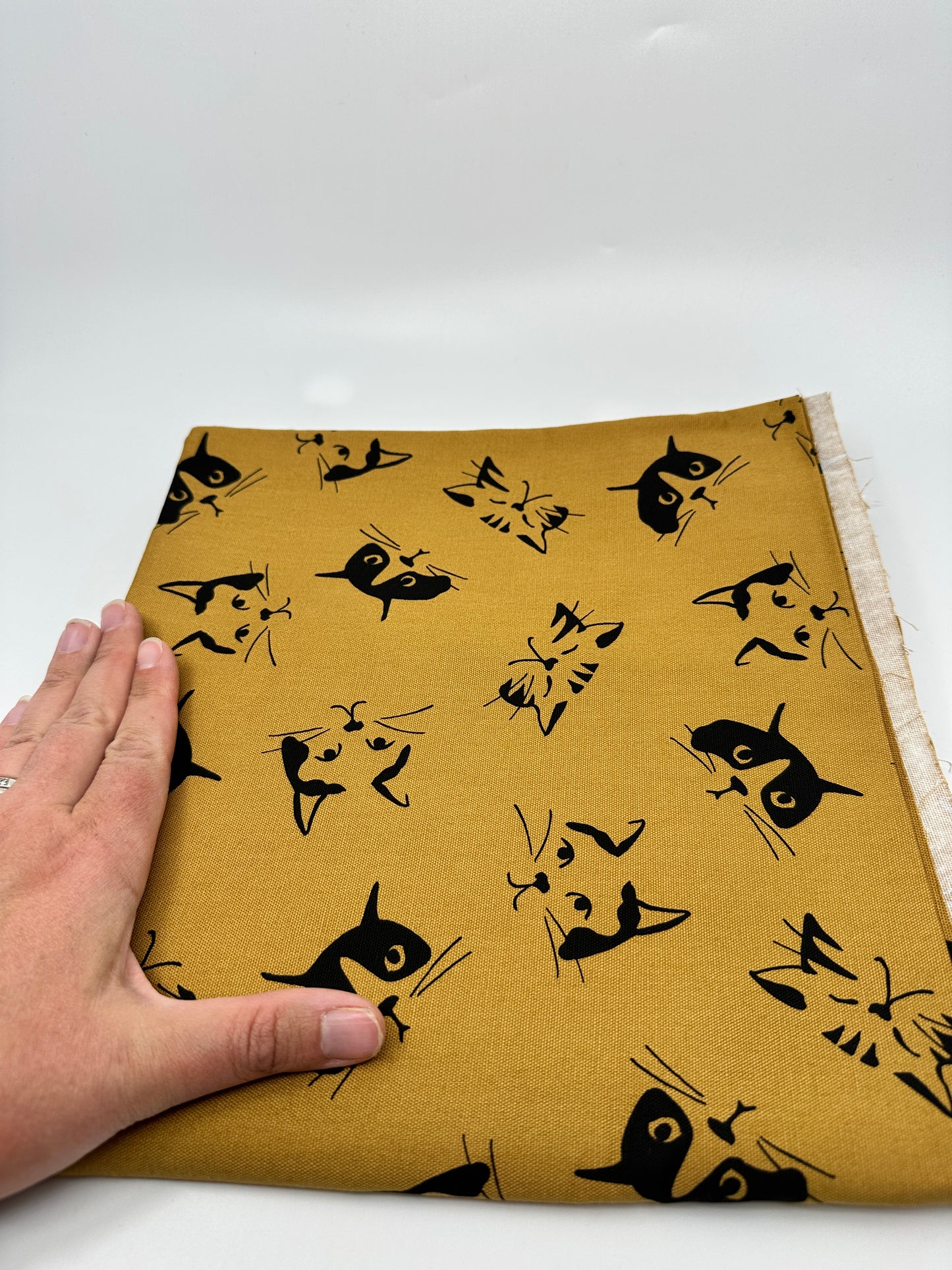 Pick Your Own Fabric | Kato Drawstring Bag | Cats | Premium Japanese Fabrics Handpicked in Japan, Sewn in Alberta, Canada