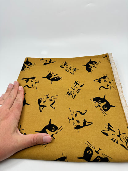 Pick Your Own Fabric | Kato Drawstring Bag | Cats | Premium Japanese Fabrics Handpicked in Japan, Sewn in Alberta, Canada