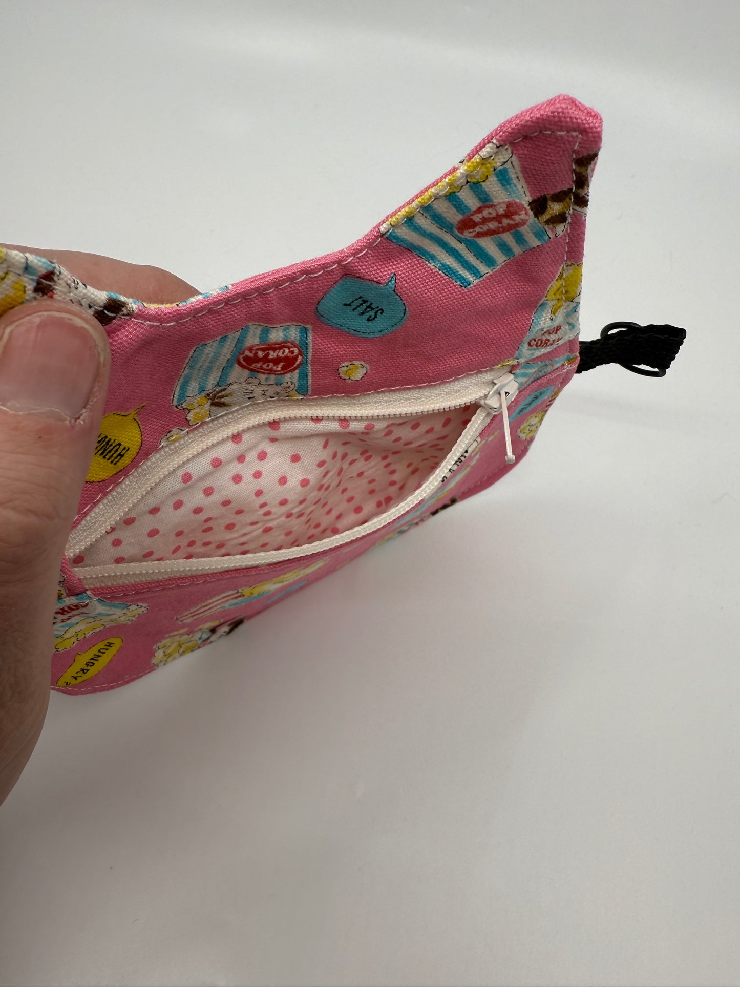 Cat Head Pouch | Notions, Coin, or Makeup Pouch Made from Japanese Fabrics in Alberta, Canada