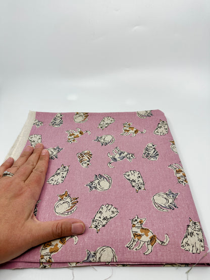 Pick Your Own Fabric | Kato Drawstring Bag | Cats | Premium Japanese Fabrics Handpicked in Japan, Sewn in Alberta, Canada