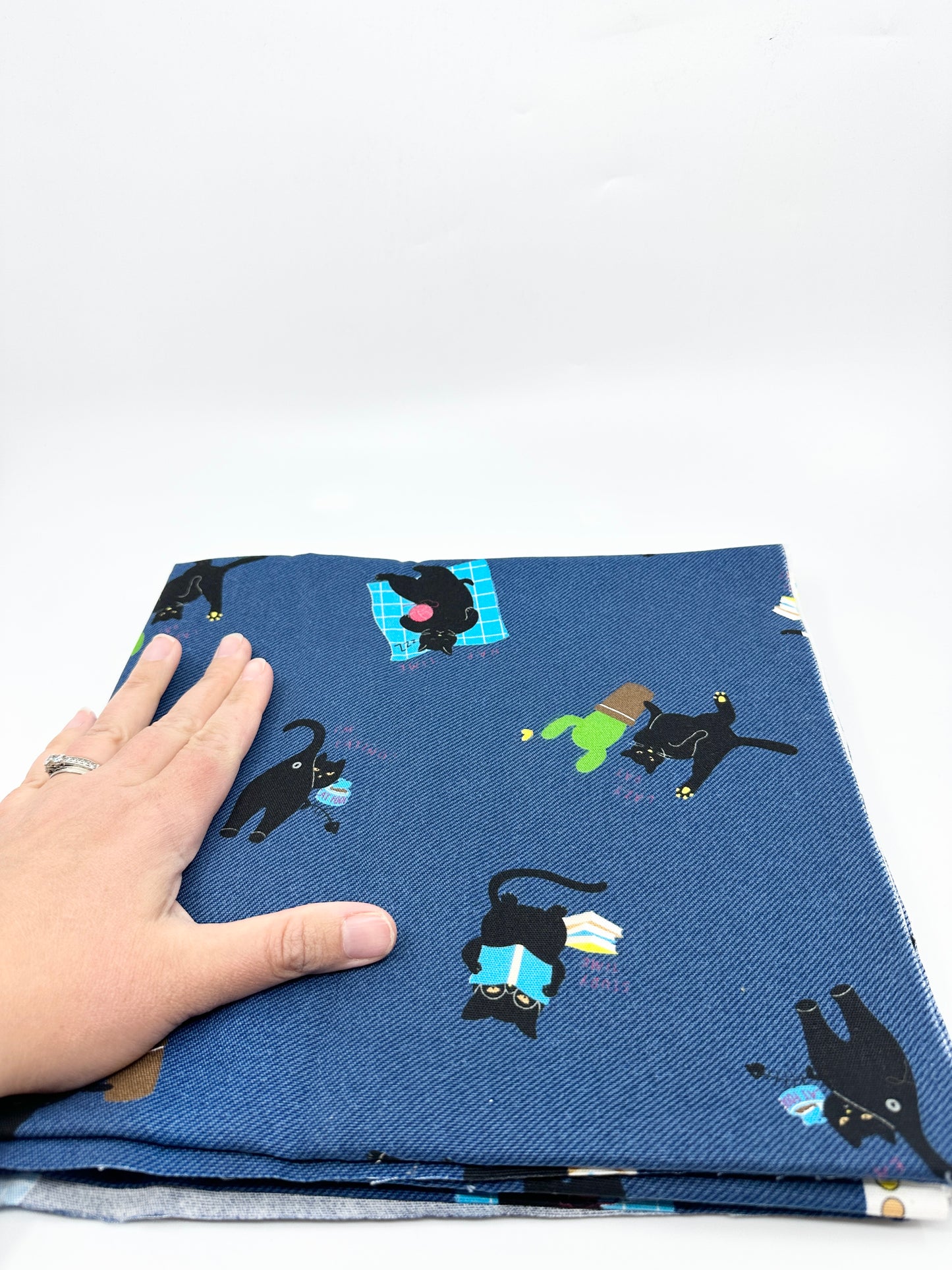 Pick Your Own Fabric | Kato Drawstring Bag | Cats | Premium Japanese Fabrics Handpicked in Japan, Sewn in Alberta, Canada