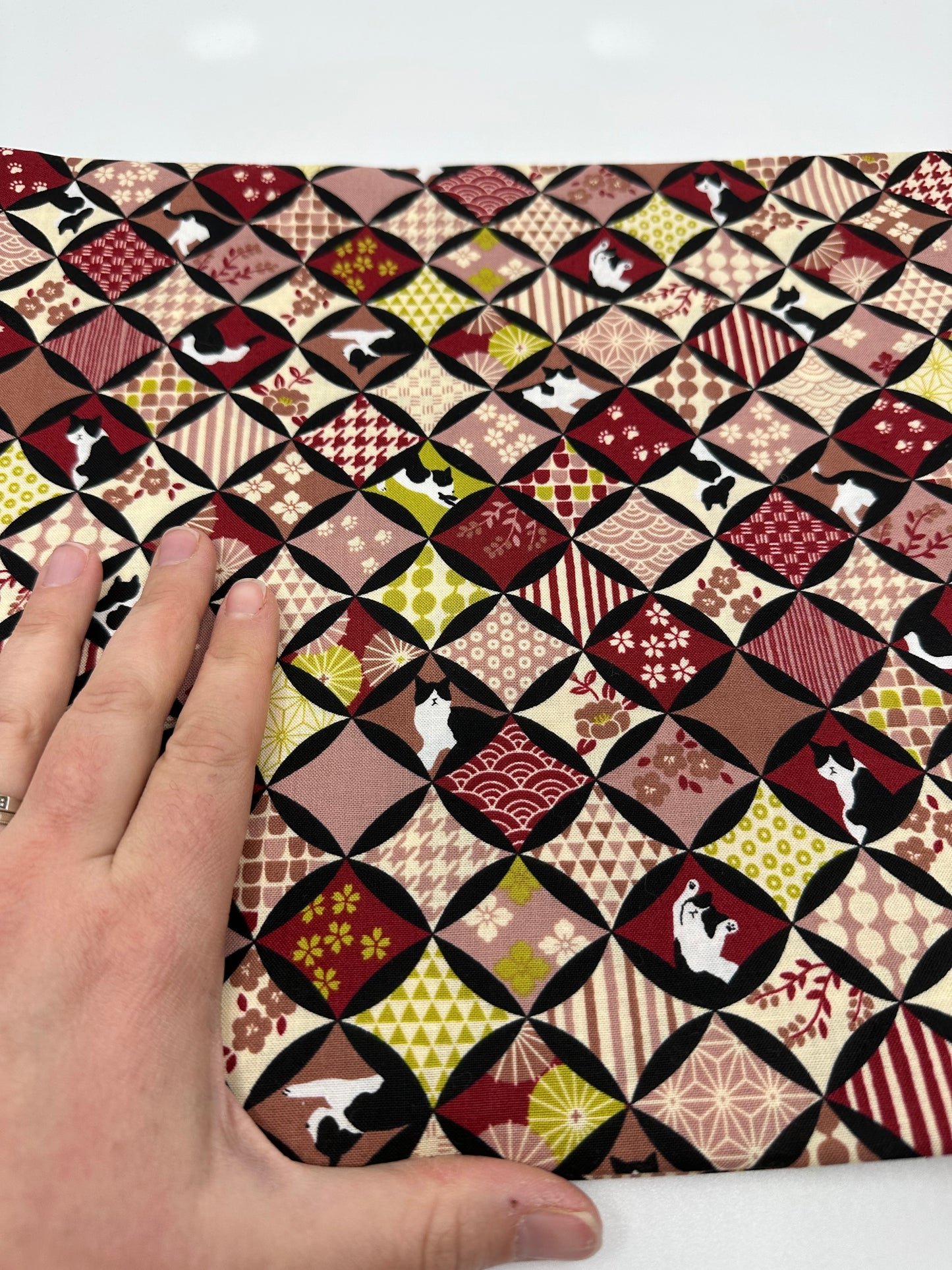 Pick Your Own | Mini Traveller Sling | Cats | Upcycled Denim Paired with Hand Picked Japanese Fabrics