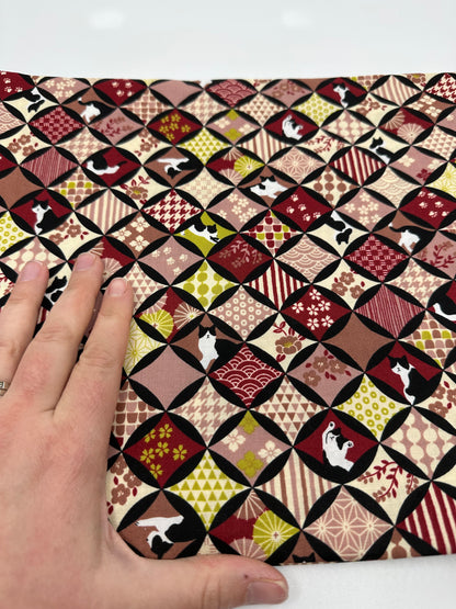 Pick Your Own | Mini Traveller Sling | Cats | Upcycled Denim Paired with Hand Picked Japanese Fabrics