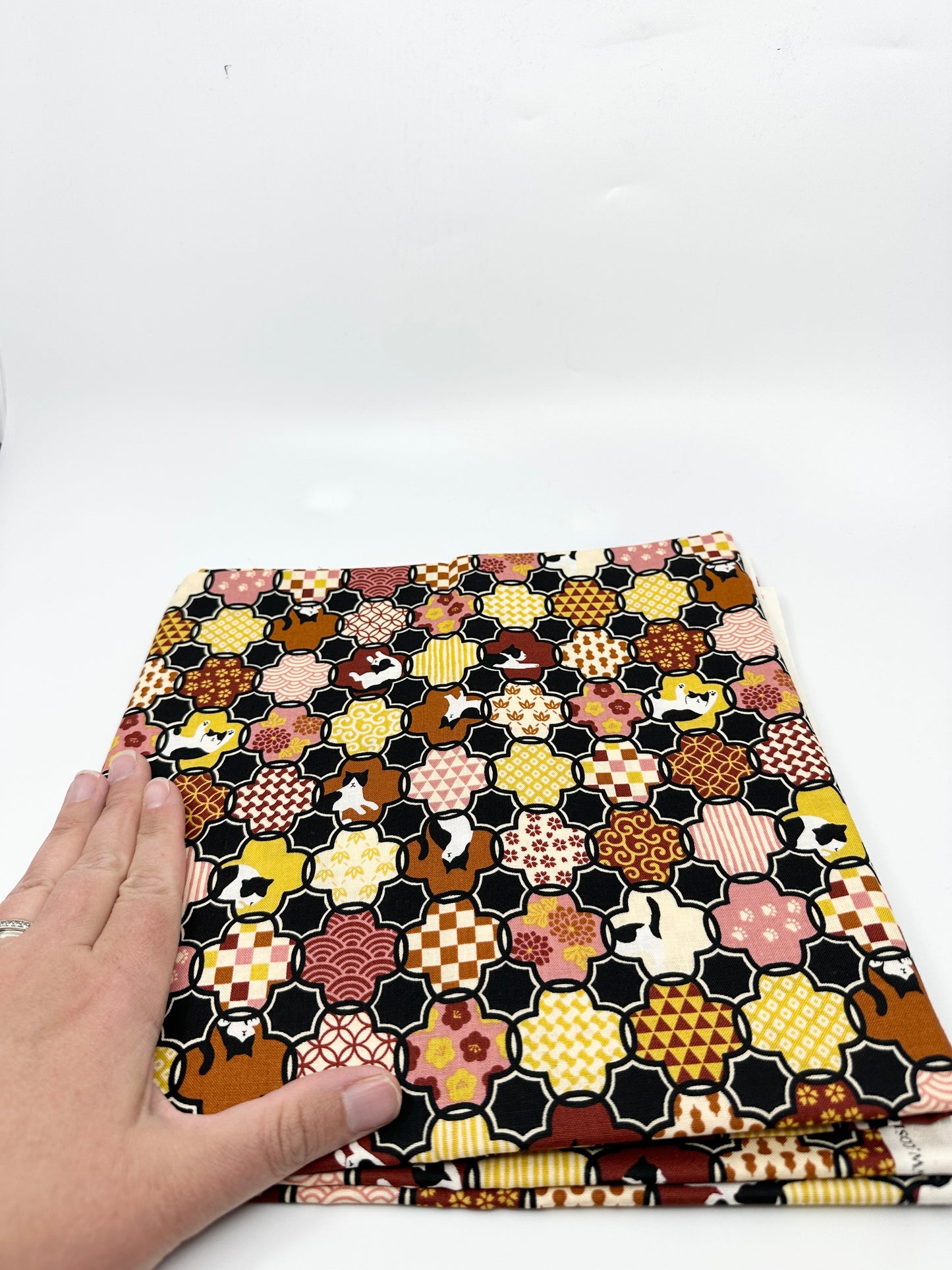 Pick Your Own Fabric | Kato Drawstring Bag | Cats | Premium Japanese Fabrics Handpicked in Japan, Sewn in Alberta, Canada