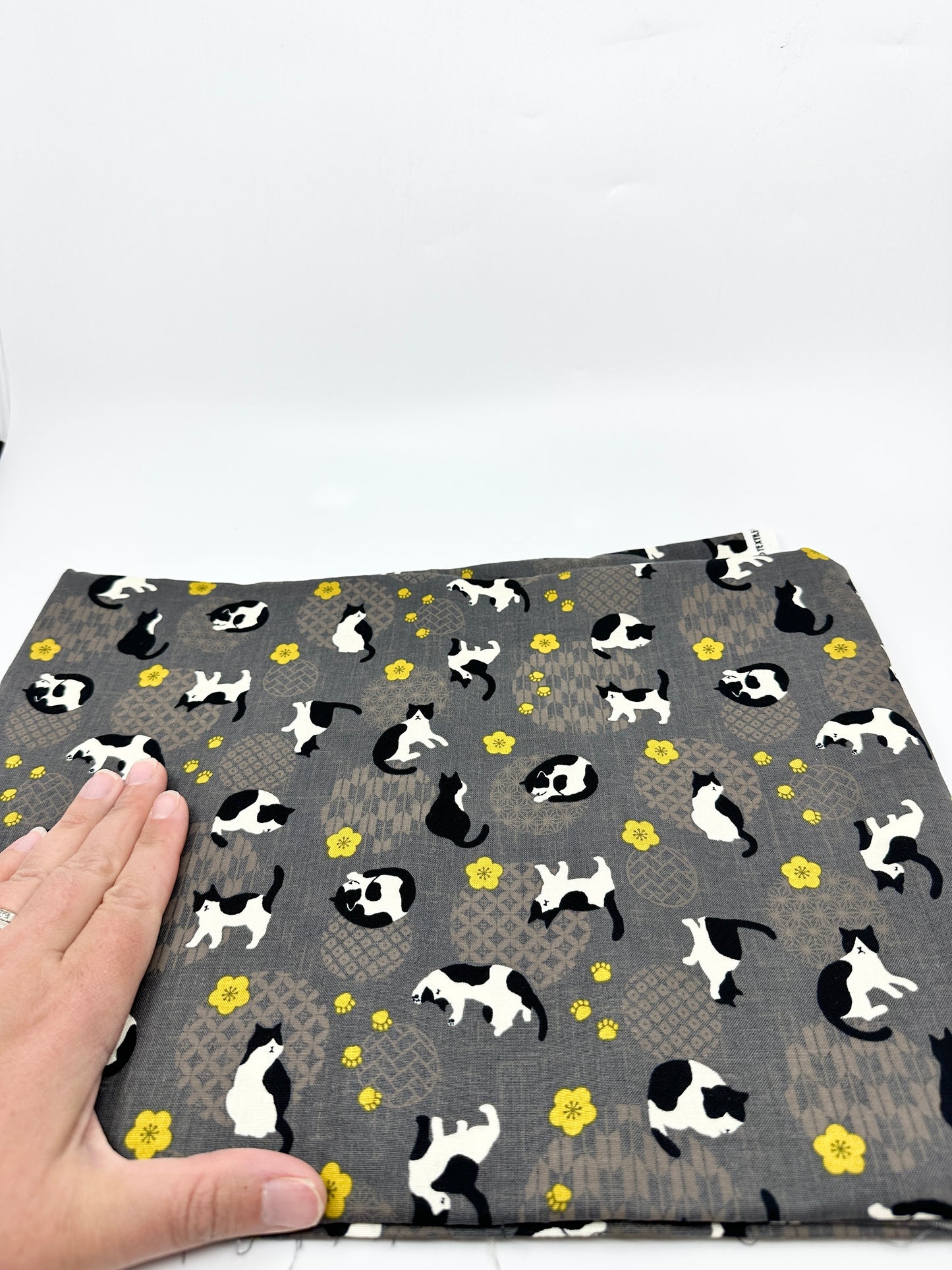 Pick Your Own Fabric | Kato Drawstring Bag | Cats | Premium Japanese Fabrics Handpicked in Japan, Sewn in Alberta, Canada