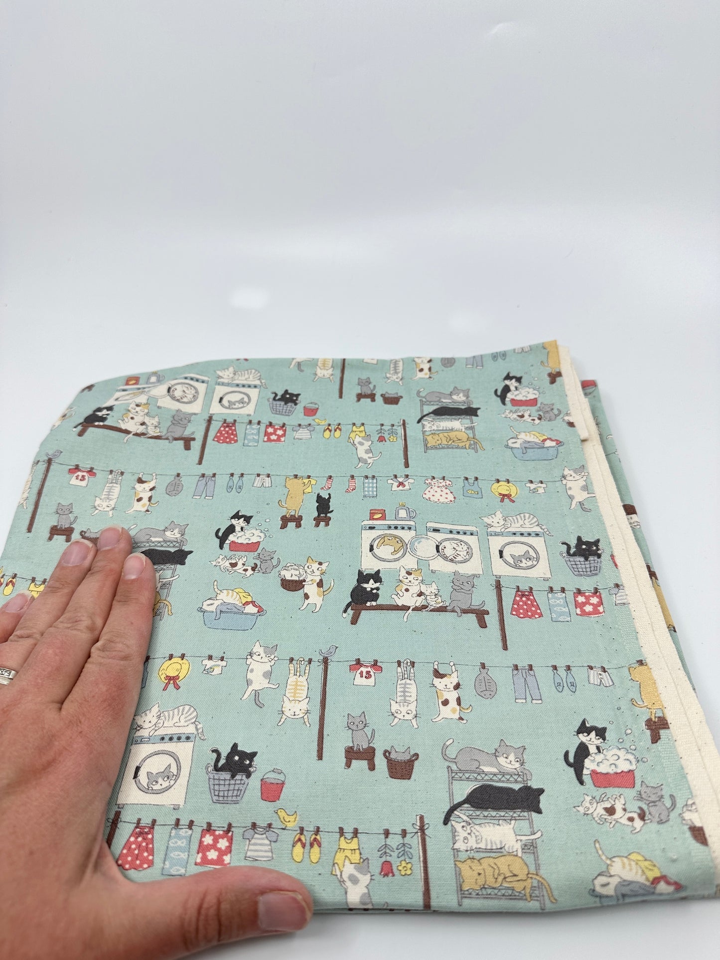 Pick Your Own Fabric | Kato Drawstring Bag | Cats | Premium Japanese Fabrics Handpicked in Japan, Sewn in Alberta, Canada