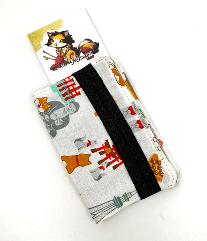 Elasticized Bifold Wallet | Card Case Made from Fabrics Direct from Kyoto and Tokyo