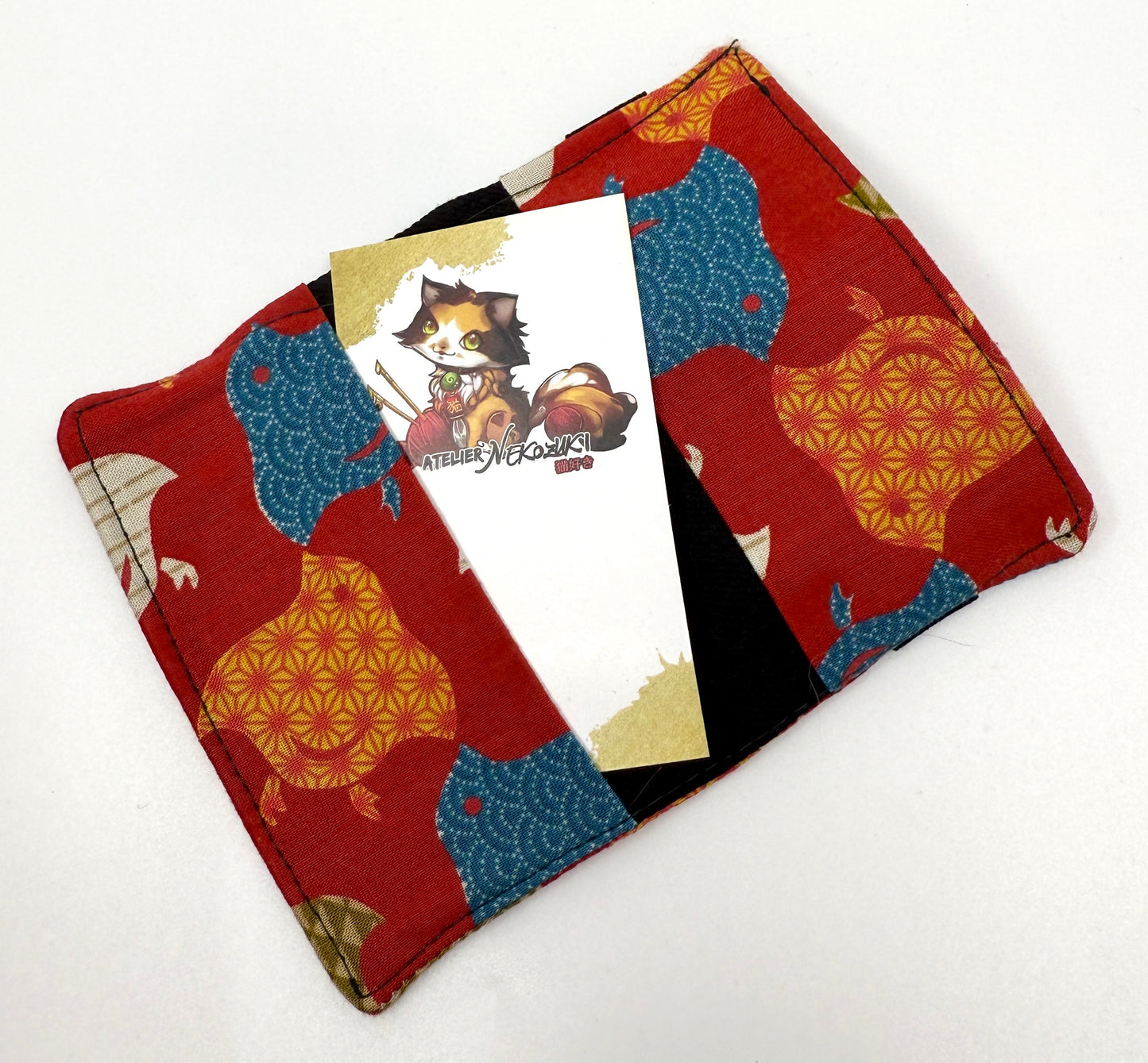 Elasticized Bifold Wallet | Card Case Made from Fabrics Direct from Kyoto and Tokyo