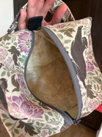 Small Box Bag | Cats | Bags for Knitting and Crocheting Made from Premium Japanese Fabrics in Alberta, Canada