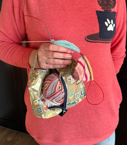 Small Box Bags | Dogs | Fabrics Hand Chosen in Japan, Bags Handmade in Alberta, Canada!