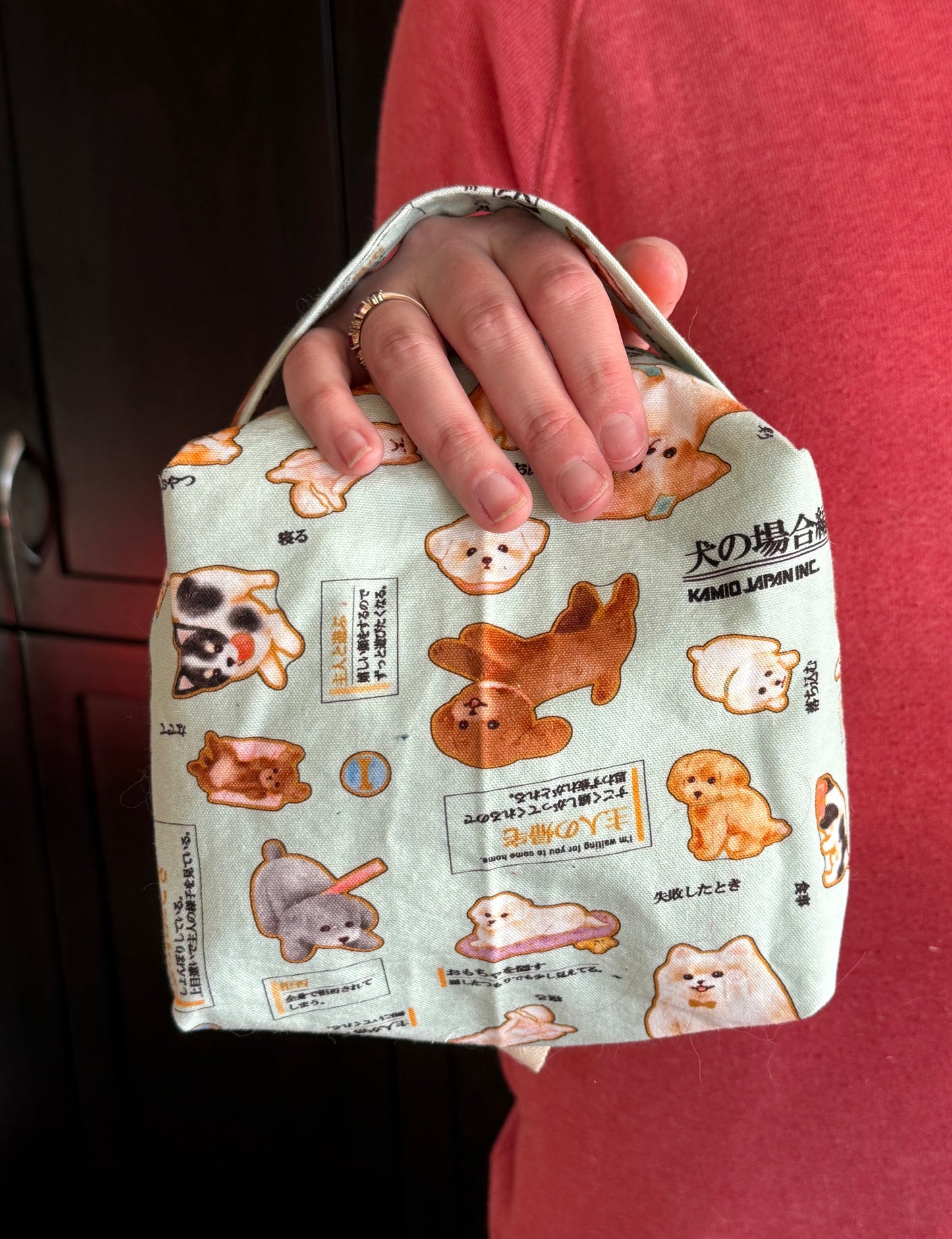 Small Box Bags | Dogs | Fabrics Hand Chosen in Japan, Bags Handmade in Alberta, Canada!
