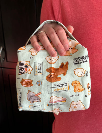 Small Box Bags | Dogs | Fabrics Hand Chosen in Japan, Bags Handmade in Alberta, Canada!
