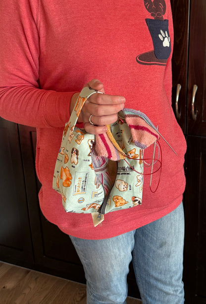 Small Box Bags | Dogs | Fabrics Hand Chosen in Japan, Bags Handmade in Alberta, Canada!