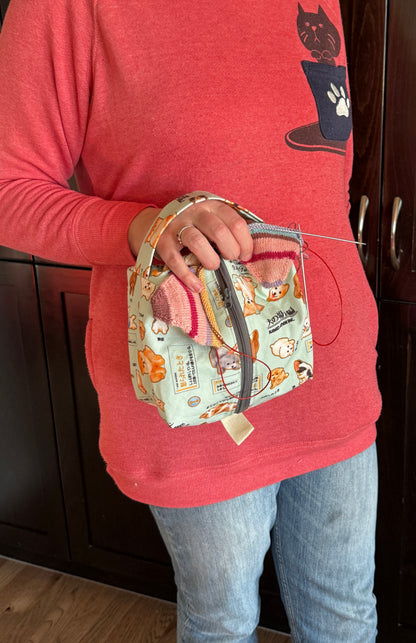 Small Box Bags | Dogs | Fabrics Hand Chosen in Japan, Bags Handmade in Alberta, Canada!