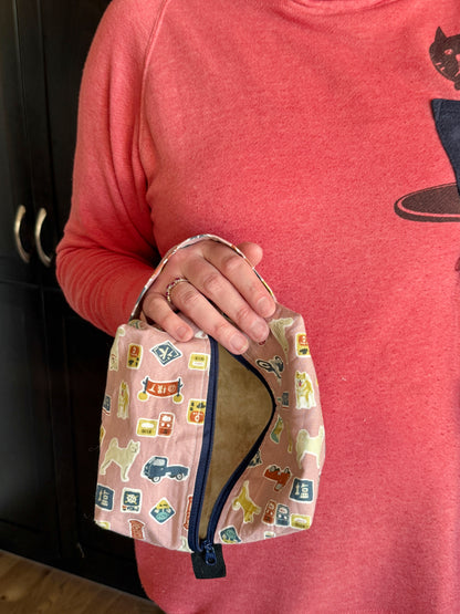 Small Box Bags | Dogs | Fabrics Hand Chosen in Japan, Bags Handmade in Alberta, Canada!