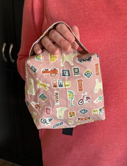 Small Box Bags | Dogs | Fabrics Hand Chosen in Japan, Bags Handmade in Alberta, Canada!