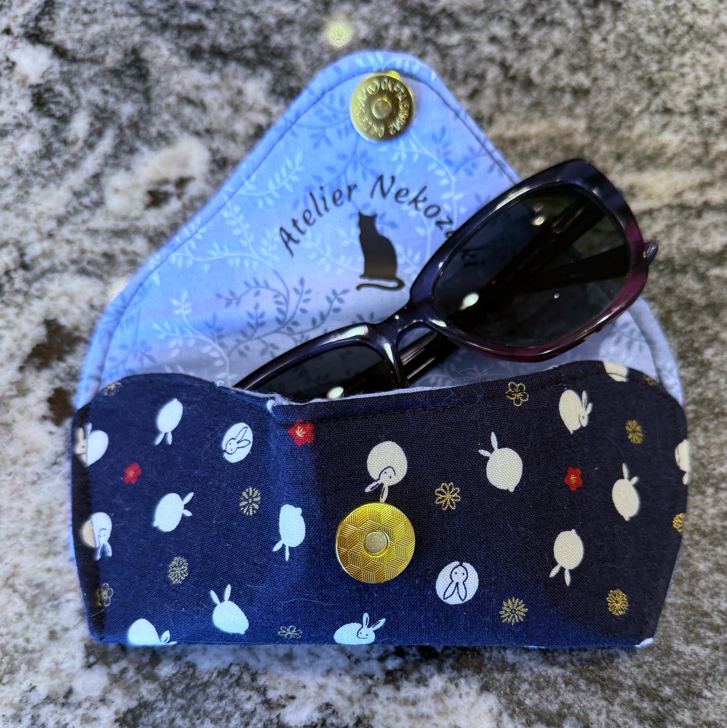 Glasses Case | Handmade in the Foothills of the Canadian Rockies from Hand-Selected Japanese Fabrics