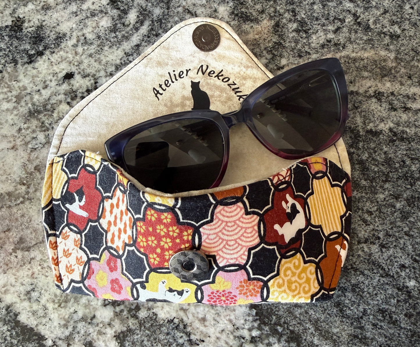 Glasses Case | Handmade in the Foothills of the Canadian Rockies from Hand-Selected Japanese Fabrics