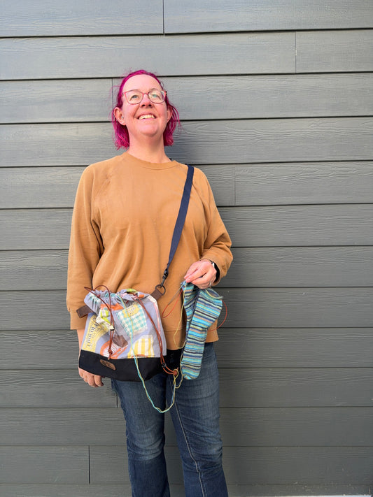 Pick Your Own | Kato Drawstring Bag | Animals | Premium Japanese Fabrics Handmade into Bags in Alberta, Canada