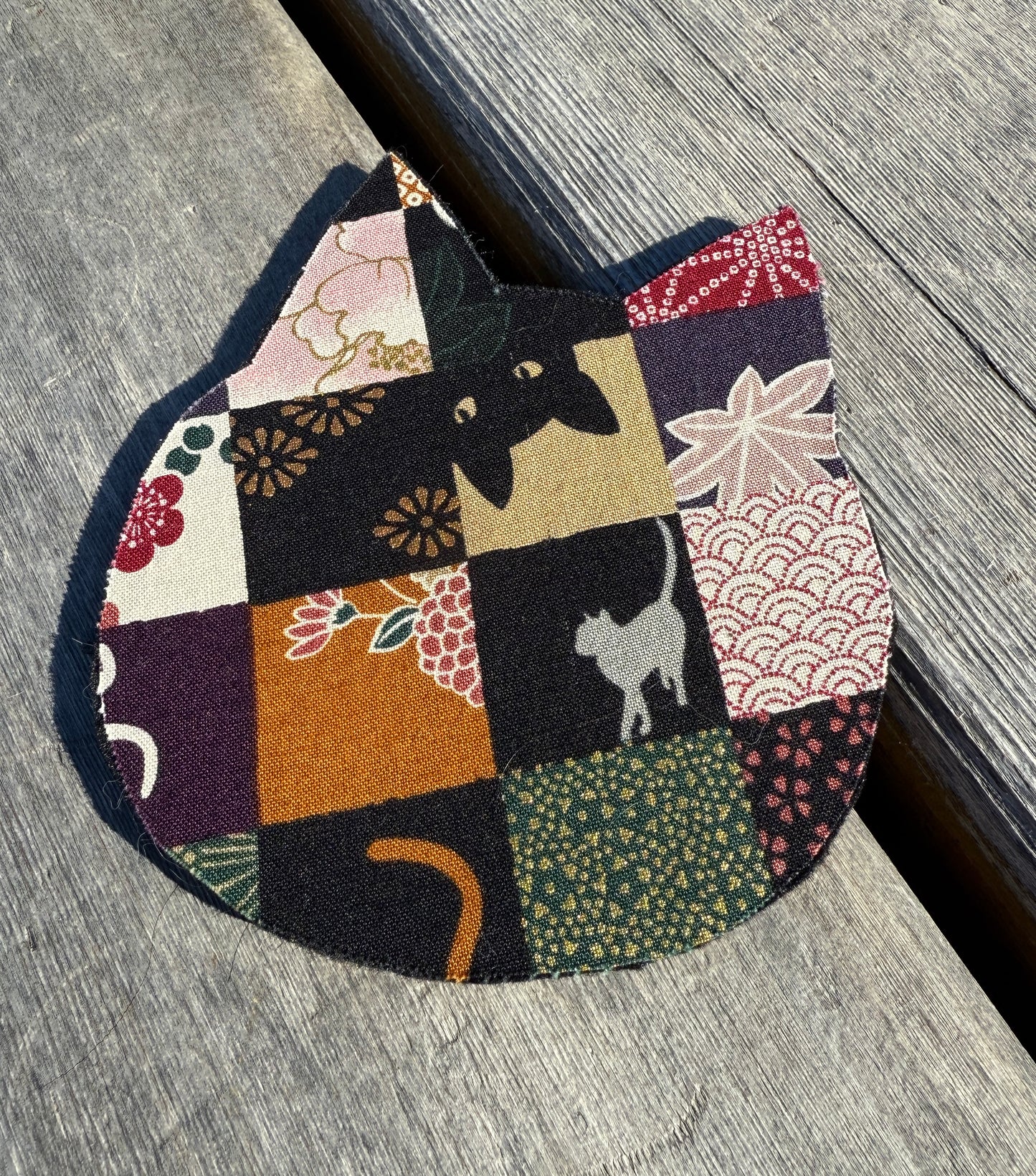 Japanese Fabric Cat Head Coasters