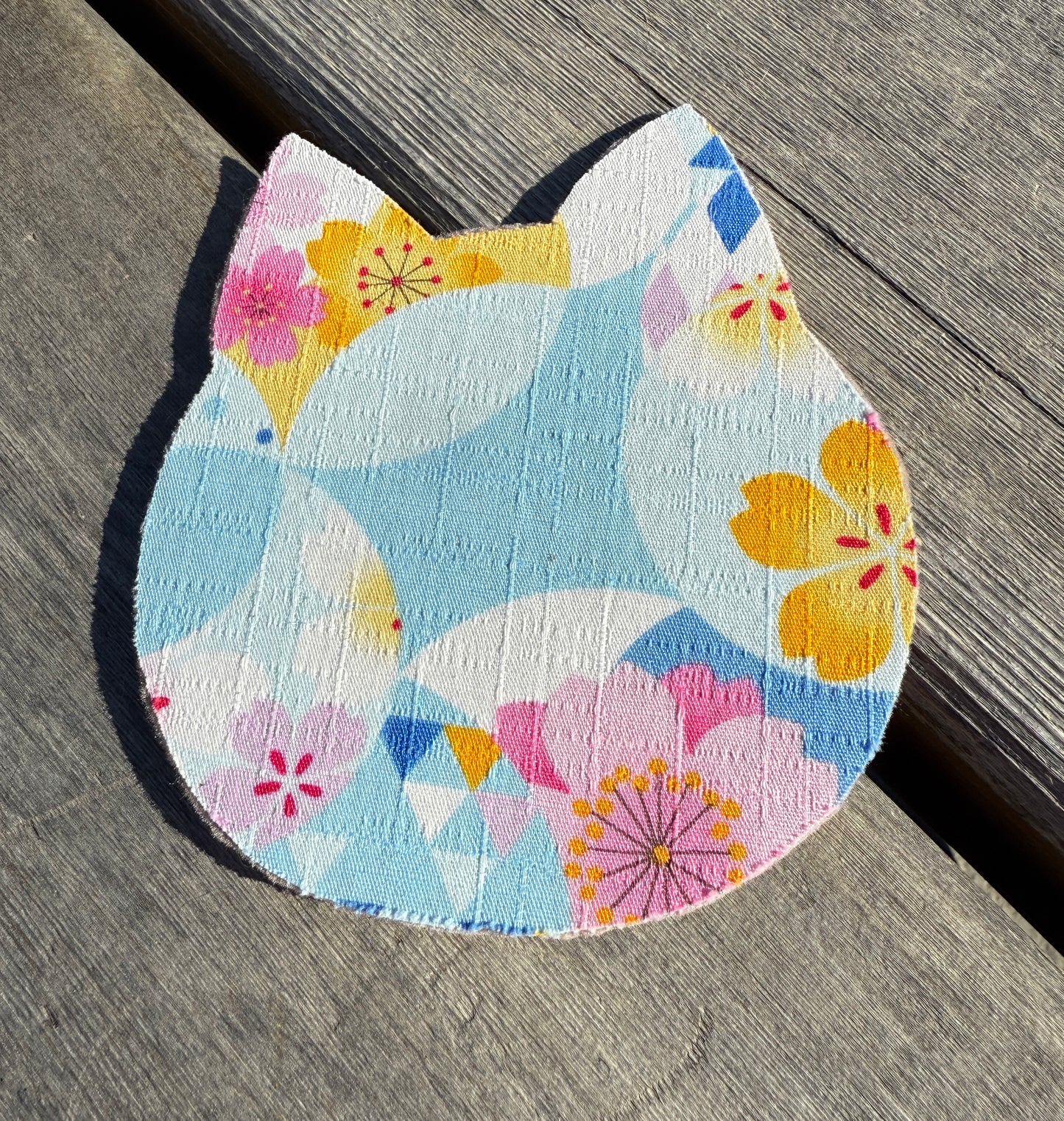 Japanese Fabric Cat Head Coasters