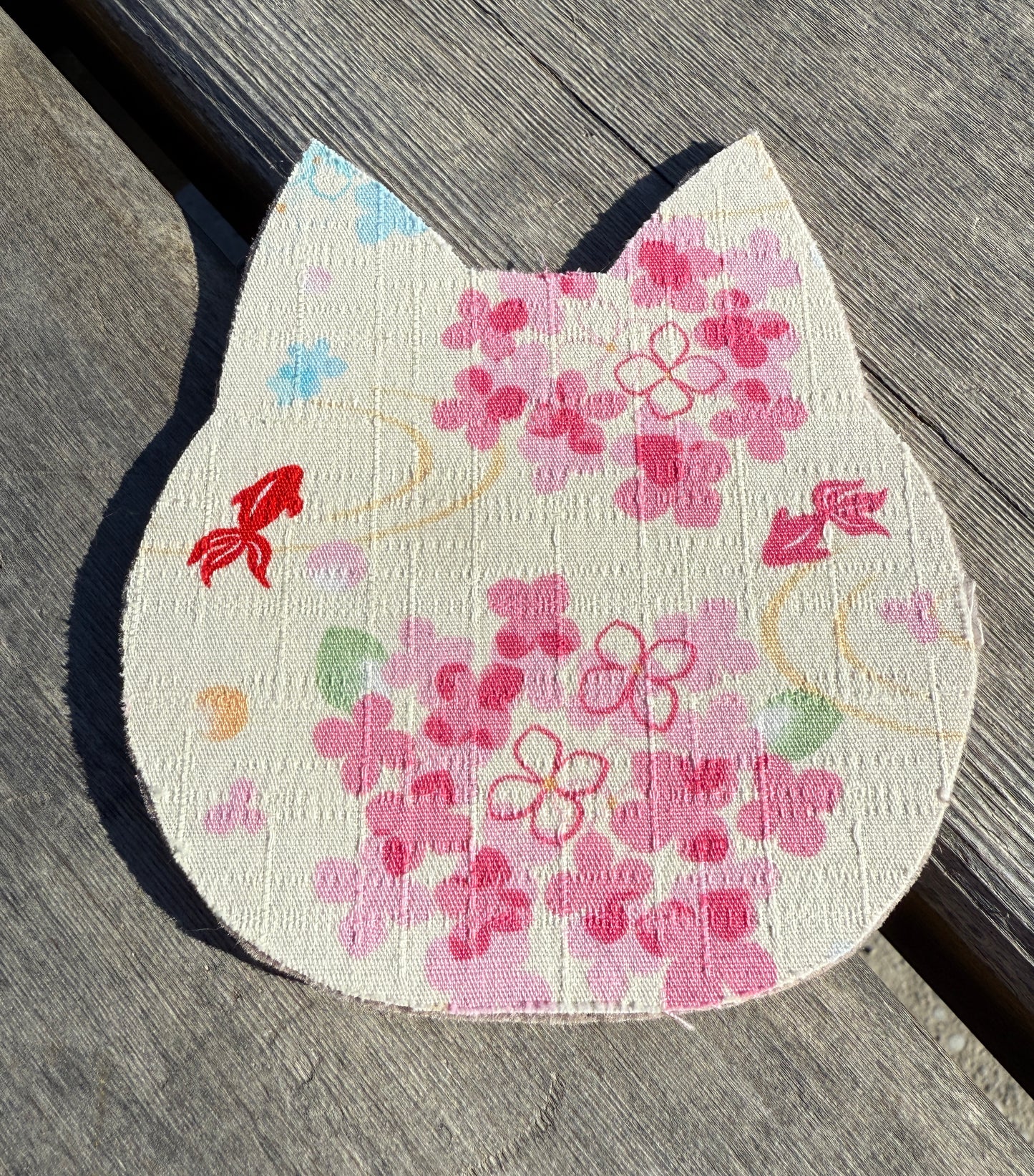 Japanese Fabric Cat Head Coasters