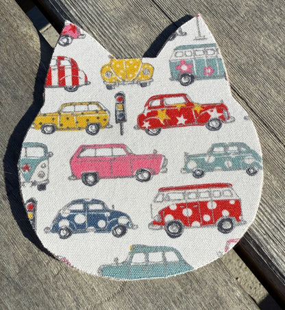 Japanese Fabric Cat Head Coasters