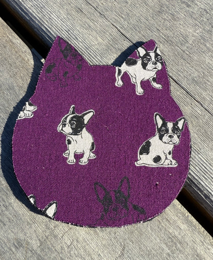 Japanese Fabric Cat Head Coasters