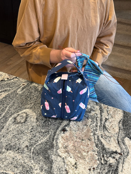 Pick Your Own | Small Box Bag | Food | Japanese Fabrics Handcrafted into Bags in Alberta, Canada