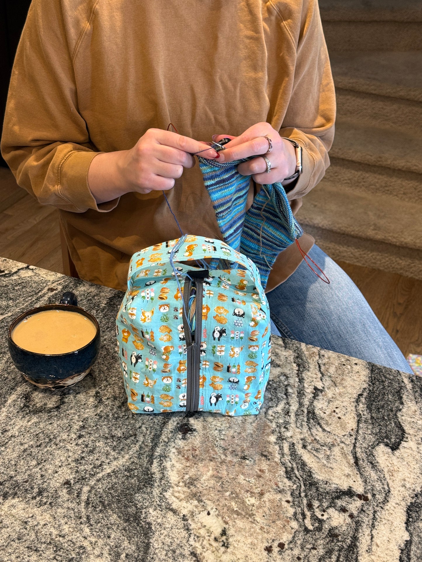 Small Box Bags | Dogs | Fabrics Hand Chosen in Japan, Bags Handmade in Alberta, Canada!