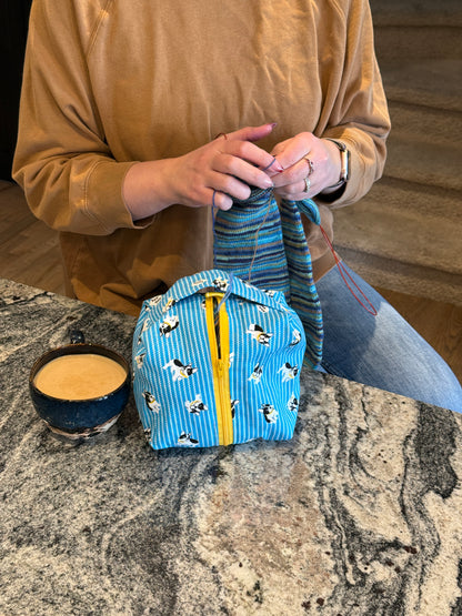 Small Box Bags | Dogs | Fabrics Hand Chosen in Japan, Bags Handmade in Alberta, Canada!