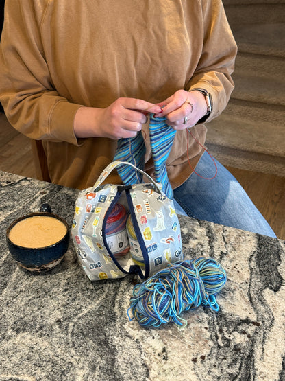 Small Box Bags | Dogs | Fabrics Hand Chosen in Japan, Bags Handmade in Alberta, Canada!