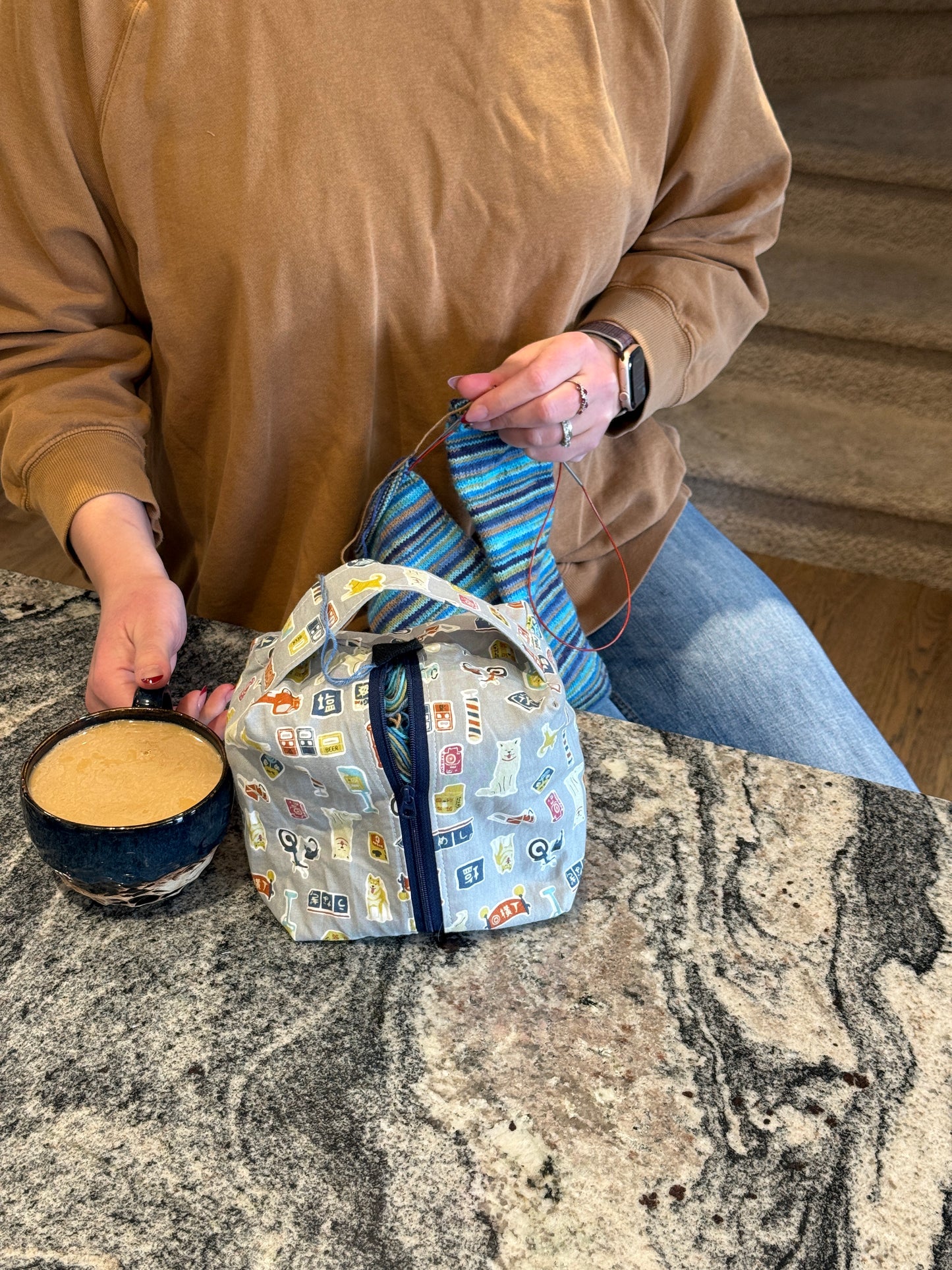 Small Box Bags | Dogs | Fabrics Hand Chosen in Japan, Bags Handmade in Alberta, Canada!