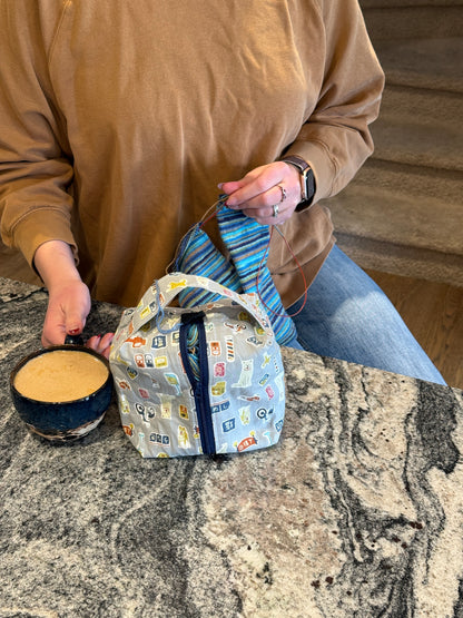 Small Box Bags | Dogs | Fabrics Hand Chosen in Japan, Bags Handmade in Alberta, Canada!