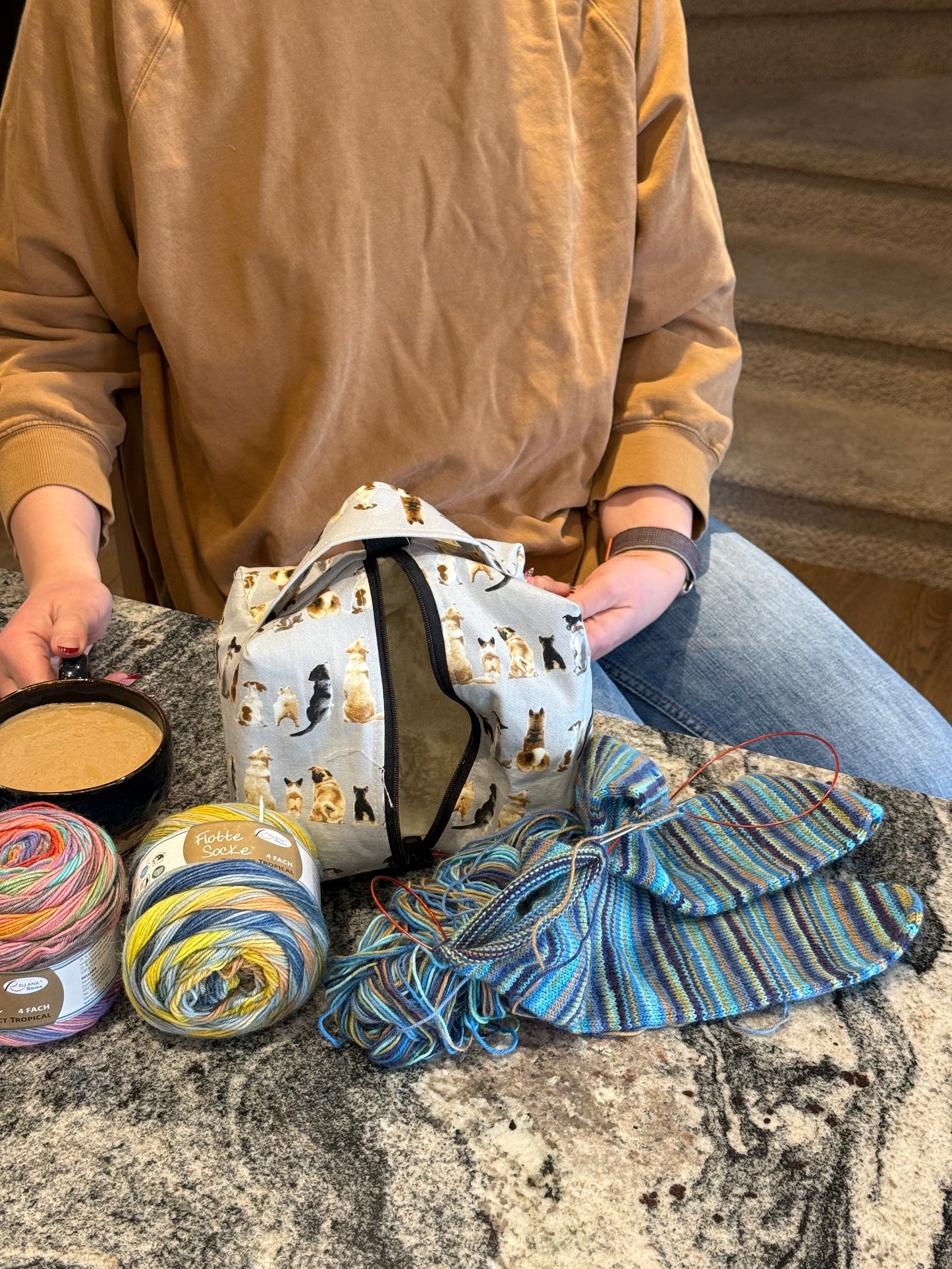 Small Box Bags | Dogs | Fabrics Hand Chosen in Japan, Bags Handmade in Alberta, Canada!