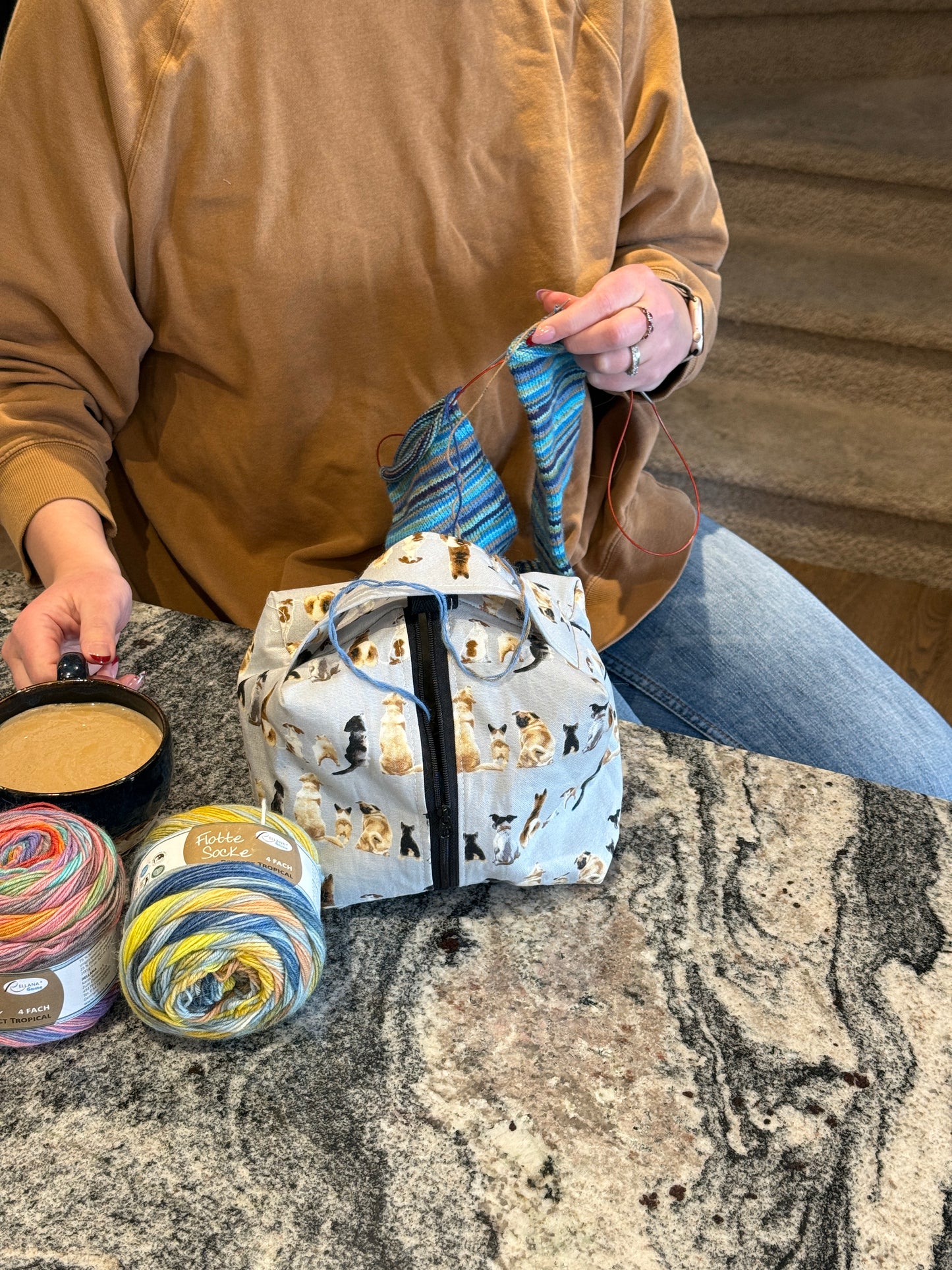 Small Box Bags | Dogs | Fabrics Hand Chosen in Japan, Bags Handmade in Alberta, Canada!