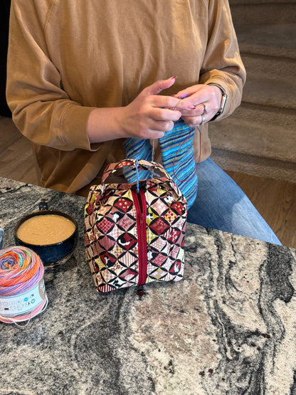 Pick Your Own | Small Box Bag | Cats | Canadian Handmade Bags Crafted from Hand Picked Premium Japanese Fabrics